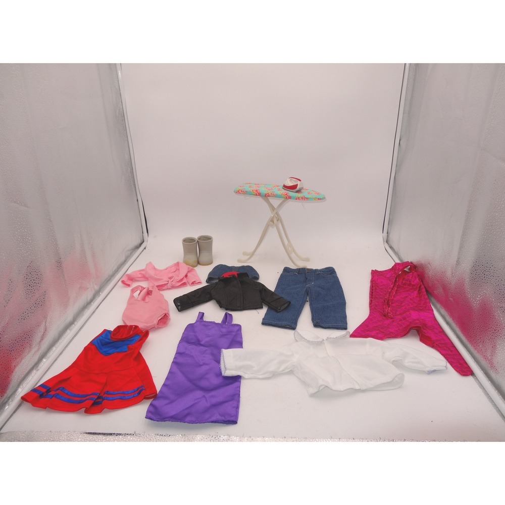 Our Generation Doll Clothes and Ironing Board Accessory Set Mixed Lot Costume